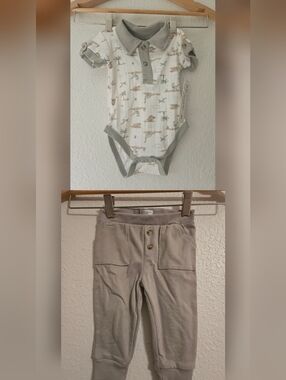 nwt tahari onesie and pant set, 3 - 6 months